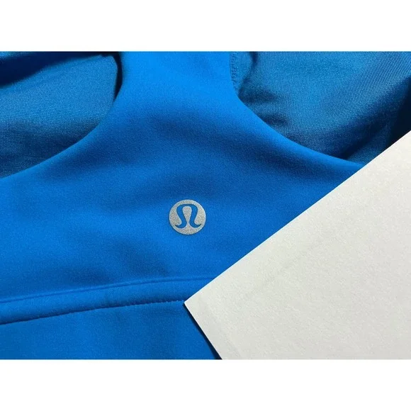 Lululemon Blue Wunder Under Longline Sports Bra size 10 - Picture 5 of 6